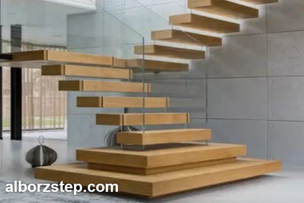 هزینه پله معلق چوبی در شمال تهران
