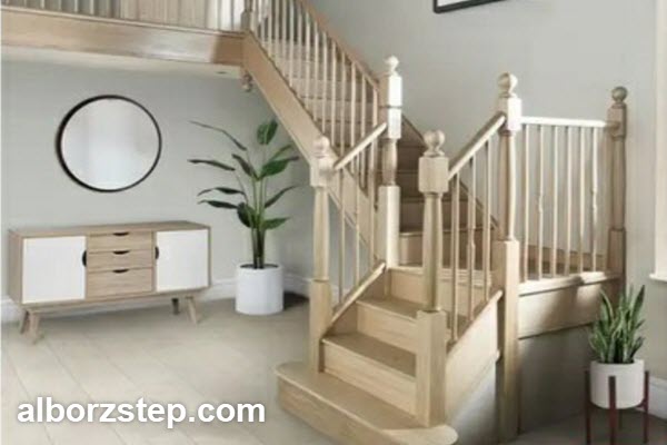 order-wooden-suspended-stairs-in-north-tehran سفارش پله معلق چوبی در شمال تهران